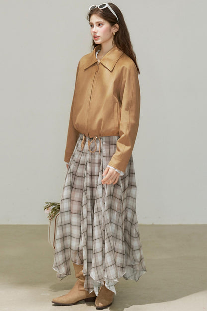 Suede Cropped Jacket