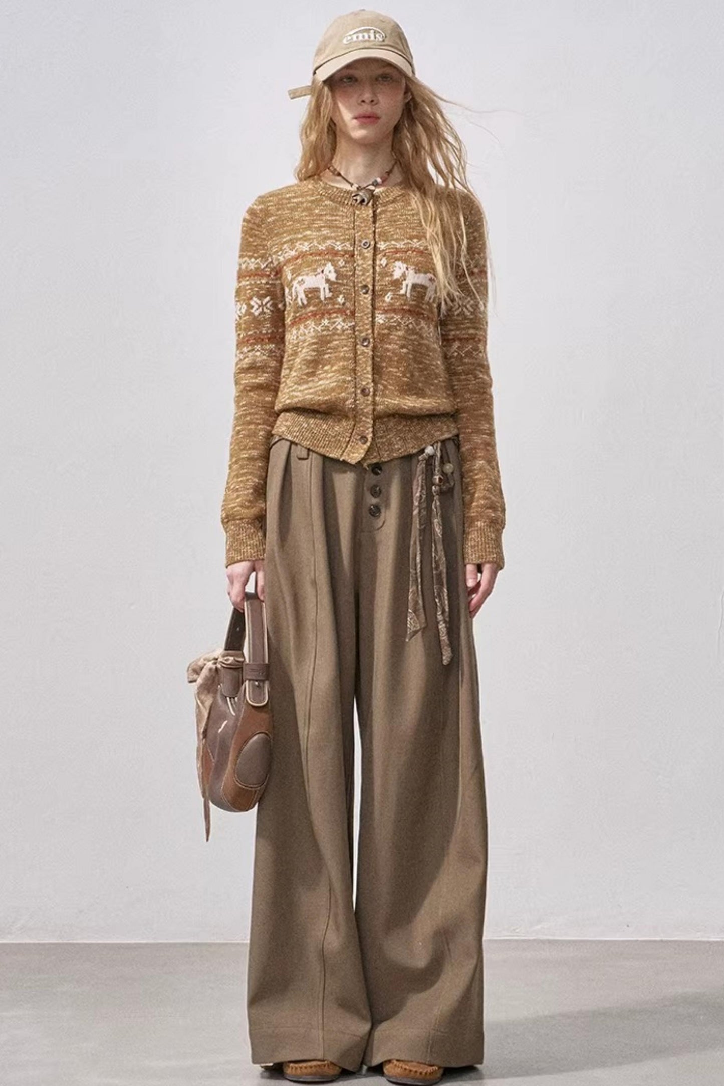 Fair Isle Floral Cardigan