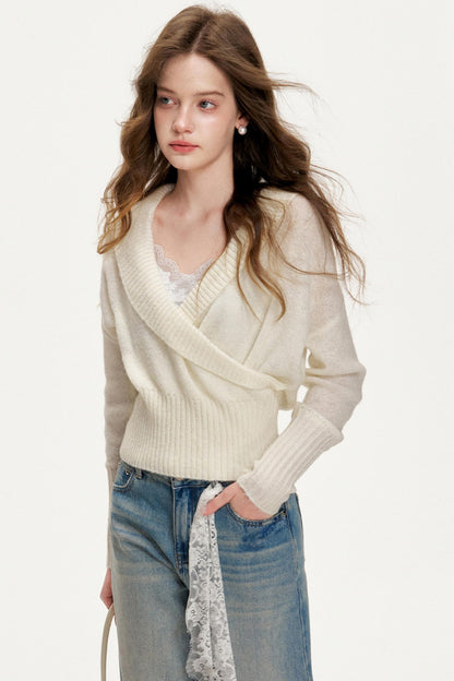Romantic Encounter Wool Knit Sweater