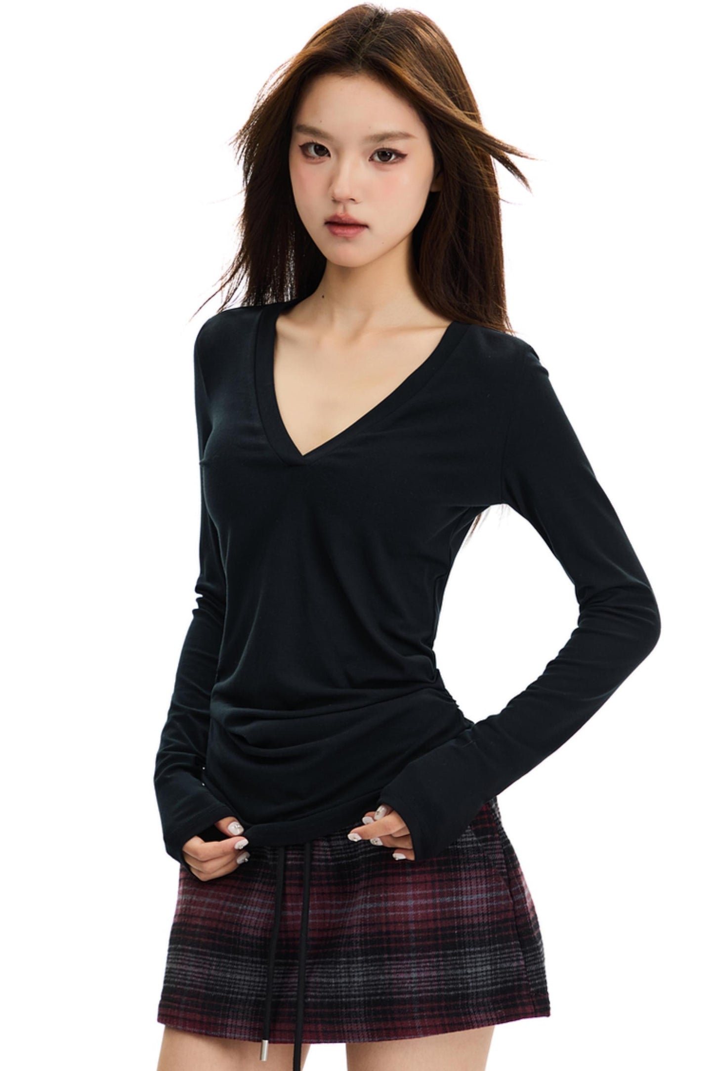 American Retro Slim Knit Top