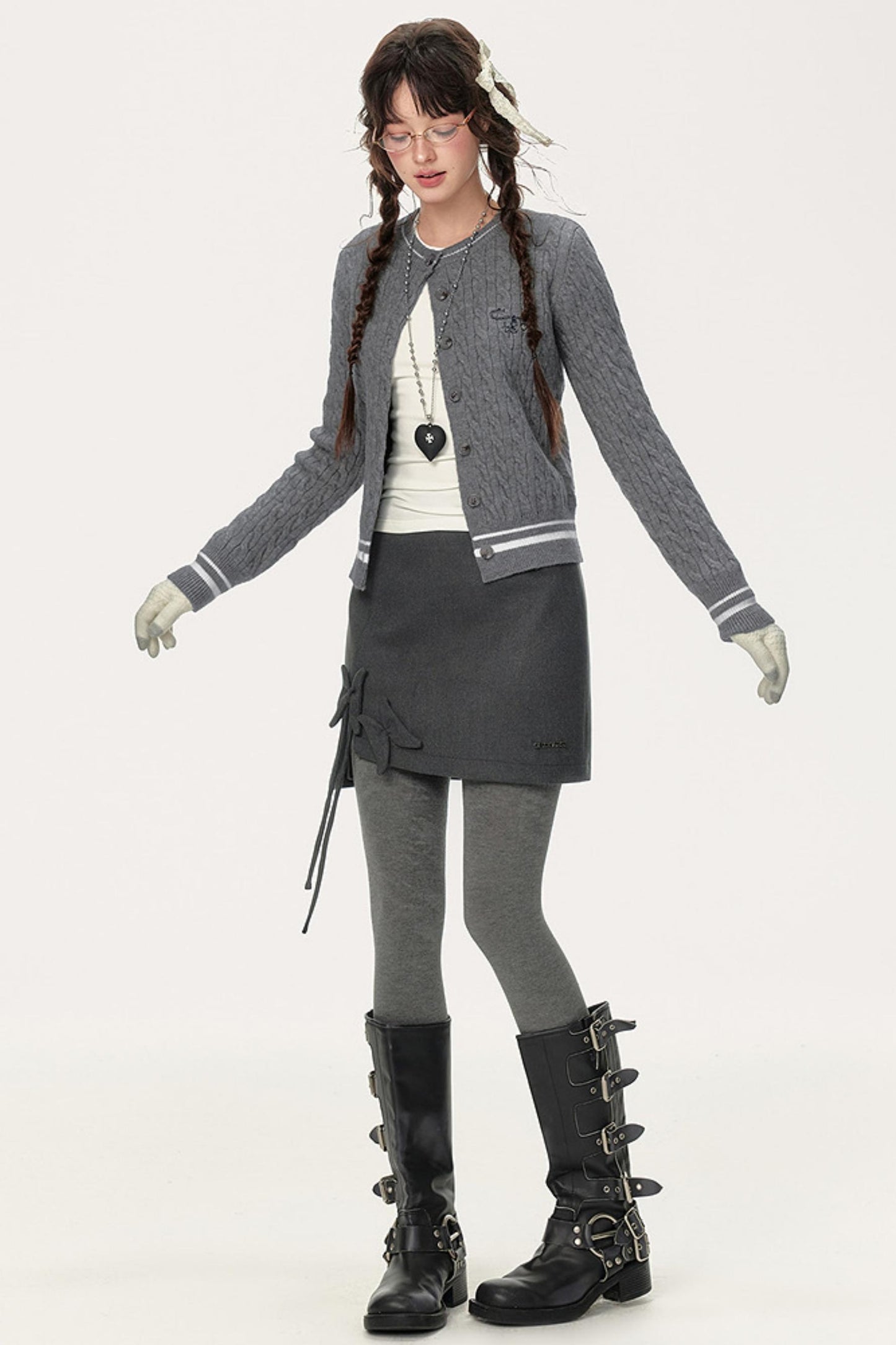 Solid Color Butterfly Skirt