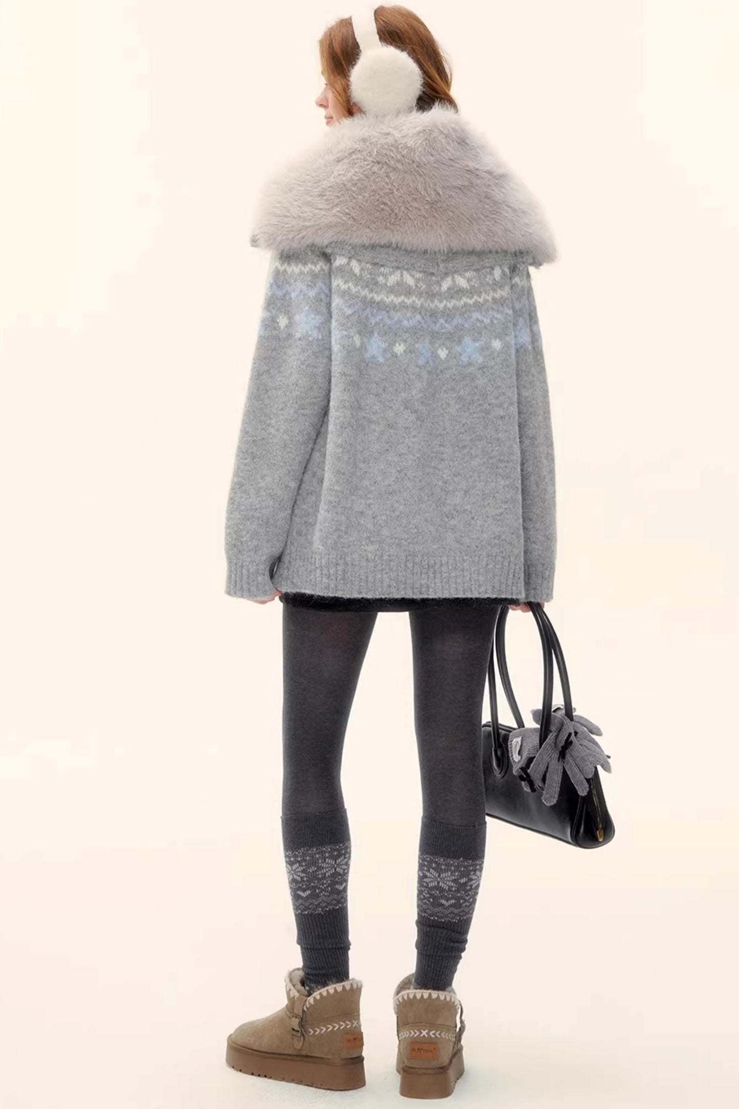 Wool Blend Fair Isle Jacket