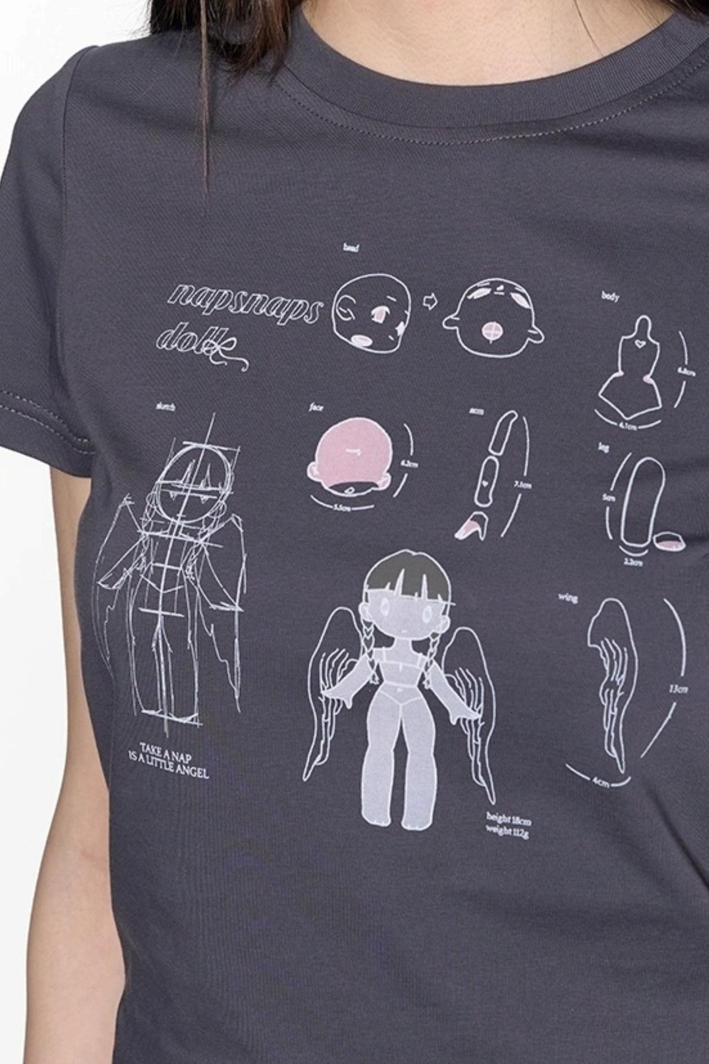 Spring American Shoulder Crop Top