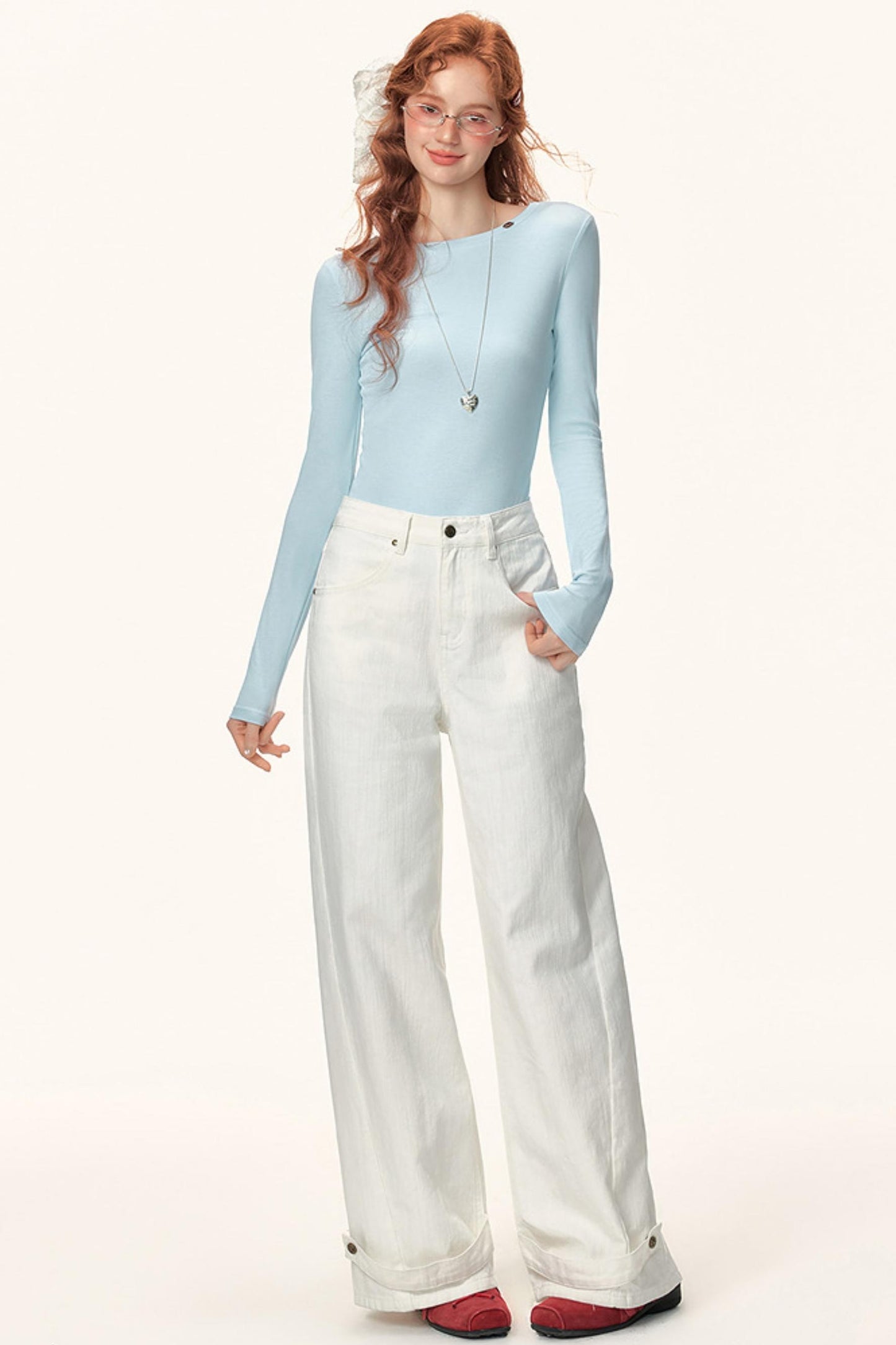 Versatile Winter Denim Pants