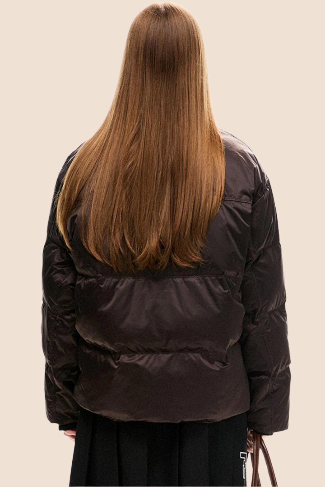 Contrast Stitching Padded Down Jacket