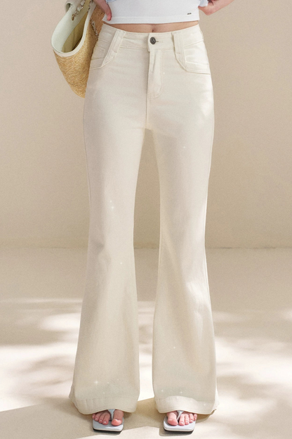 Glitter Galaxy Flared Jeans