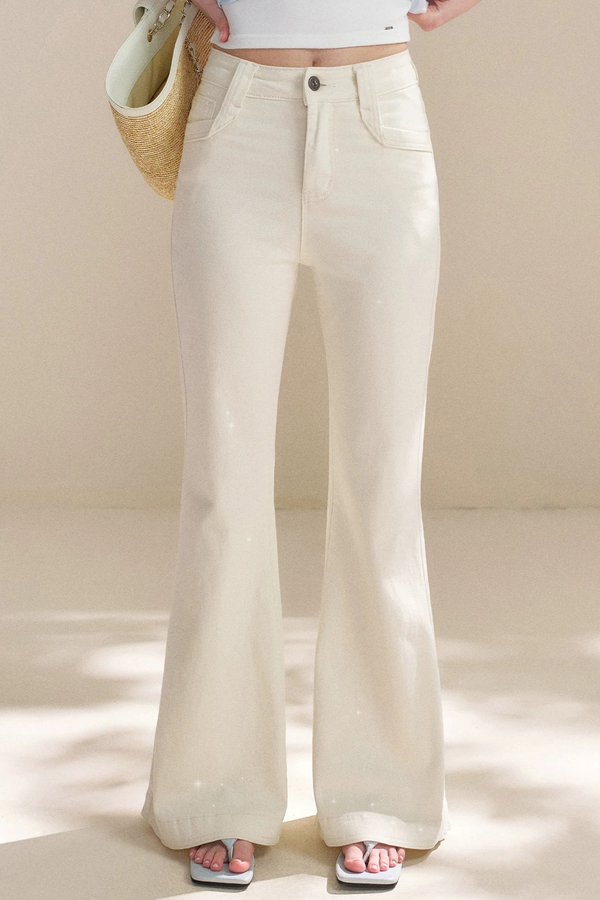 Glitter Galaxy Flared Jeans