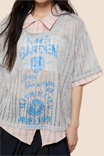 Summer Chic Collared T-Shirt