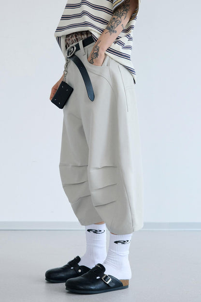 Deconstructed Pleat Pants