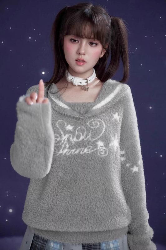 Sweet Gray Sailor Sweater