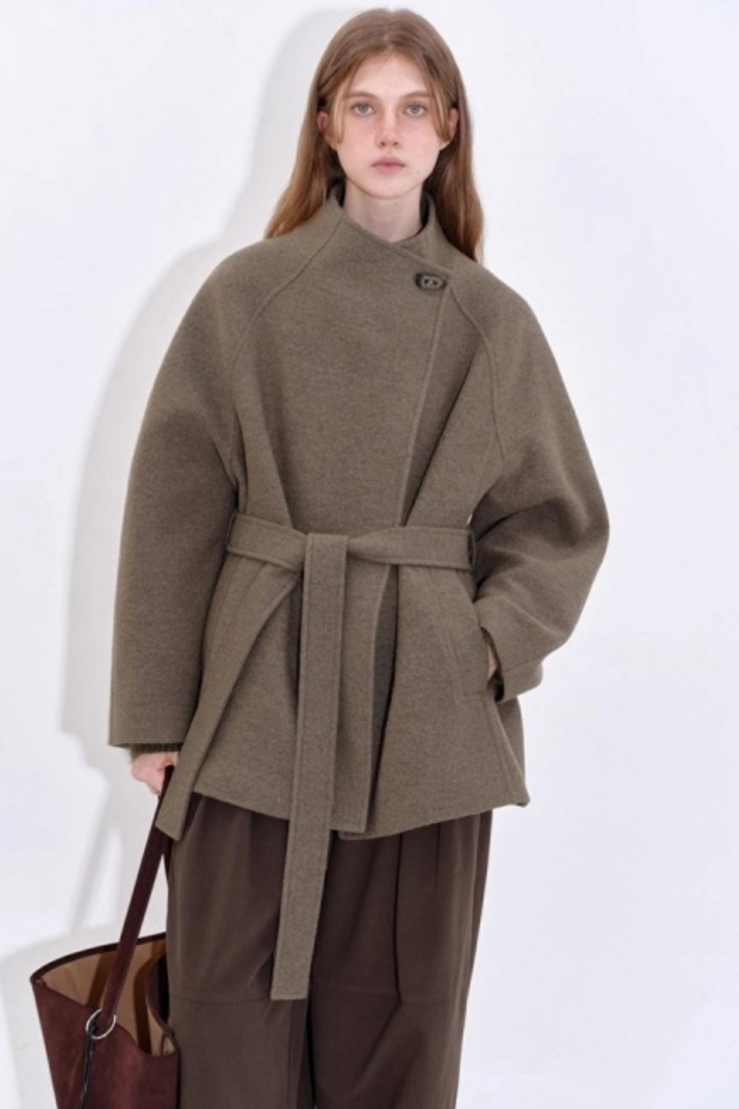 Urban Lace Tweed Woolen Short Coat