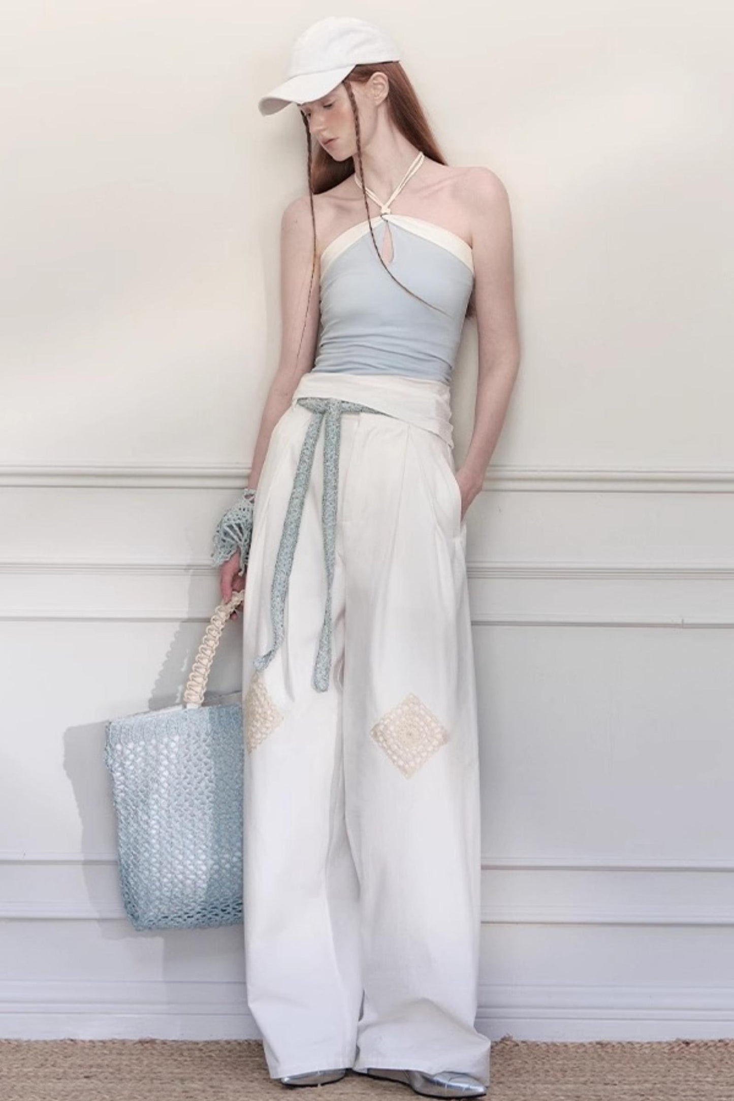 Grandmothers Crochet Wide-Leg Pants