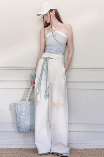 Grandmothers Crochet Wide-Leg Pants