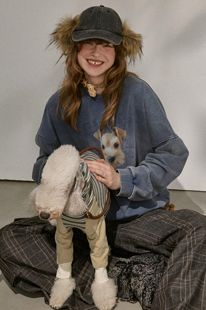 Lazy Vintage Style Pullover Top