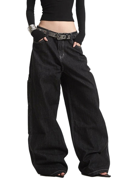 Wide Denim Pants