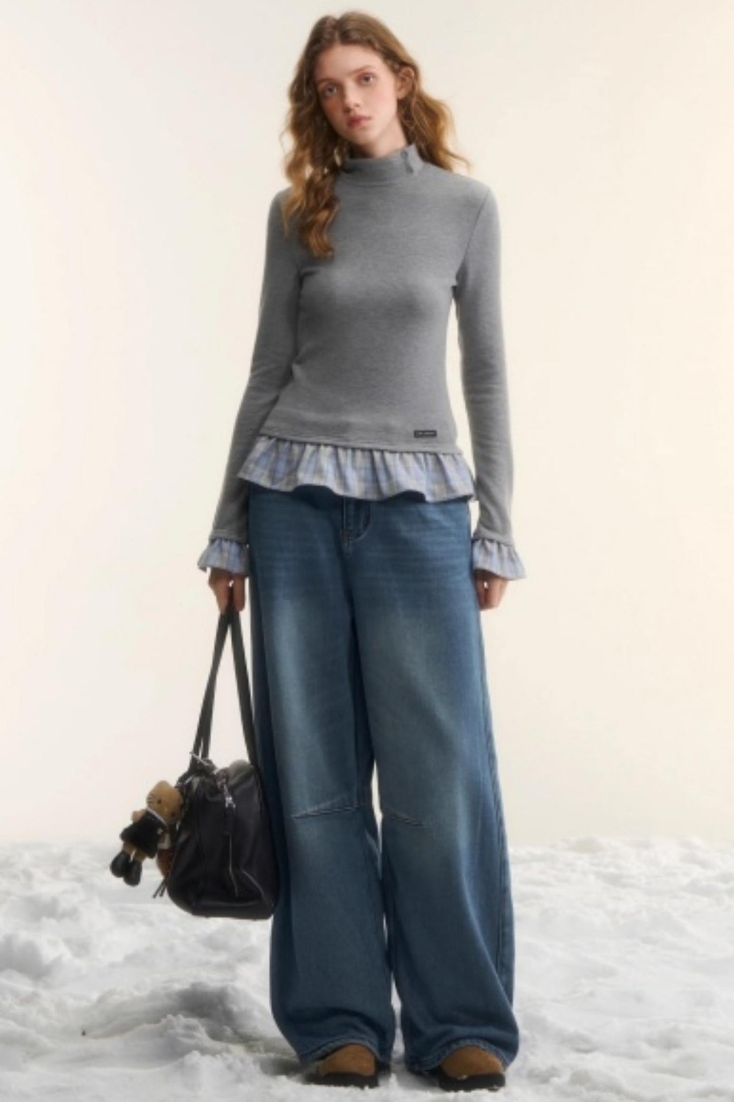 Blue Fleece-Lined Scimitar Pants