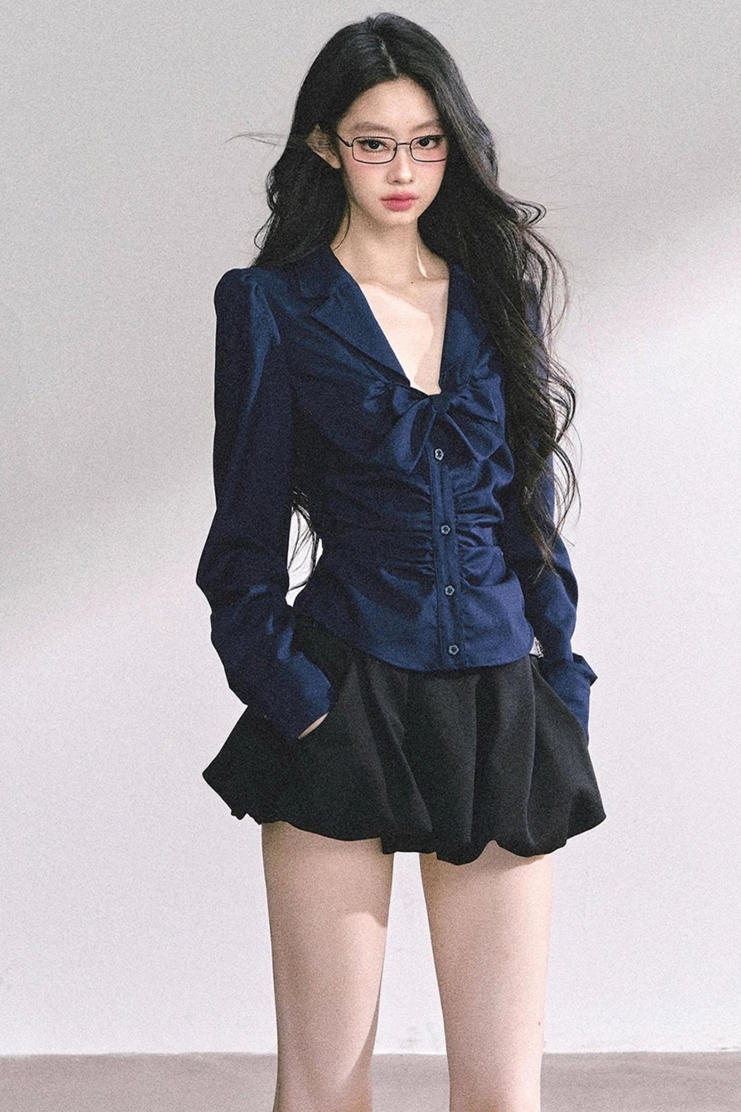 White Moonlight V-Neck Shirt