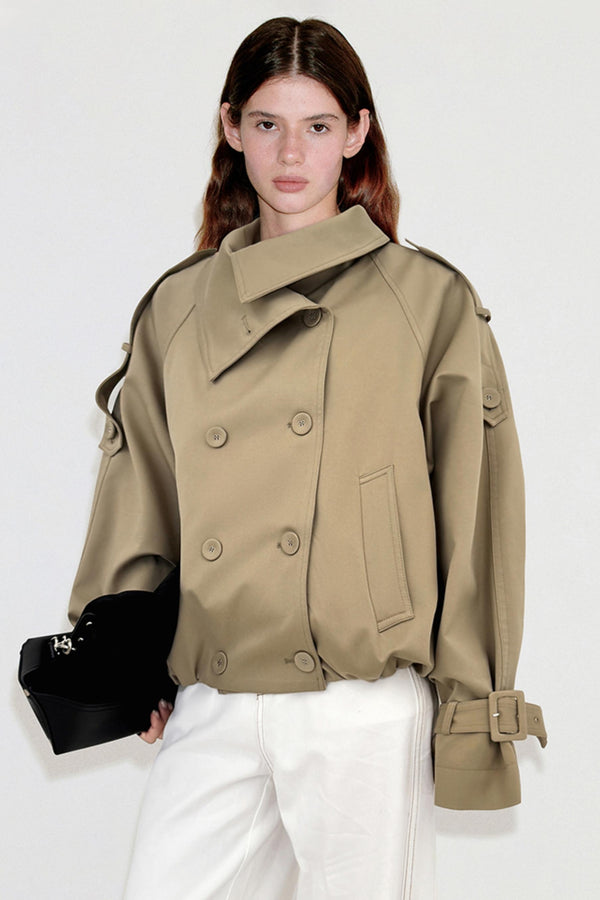 Classic Double-Breasted Trench Coat