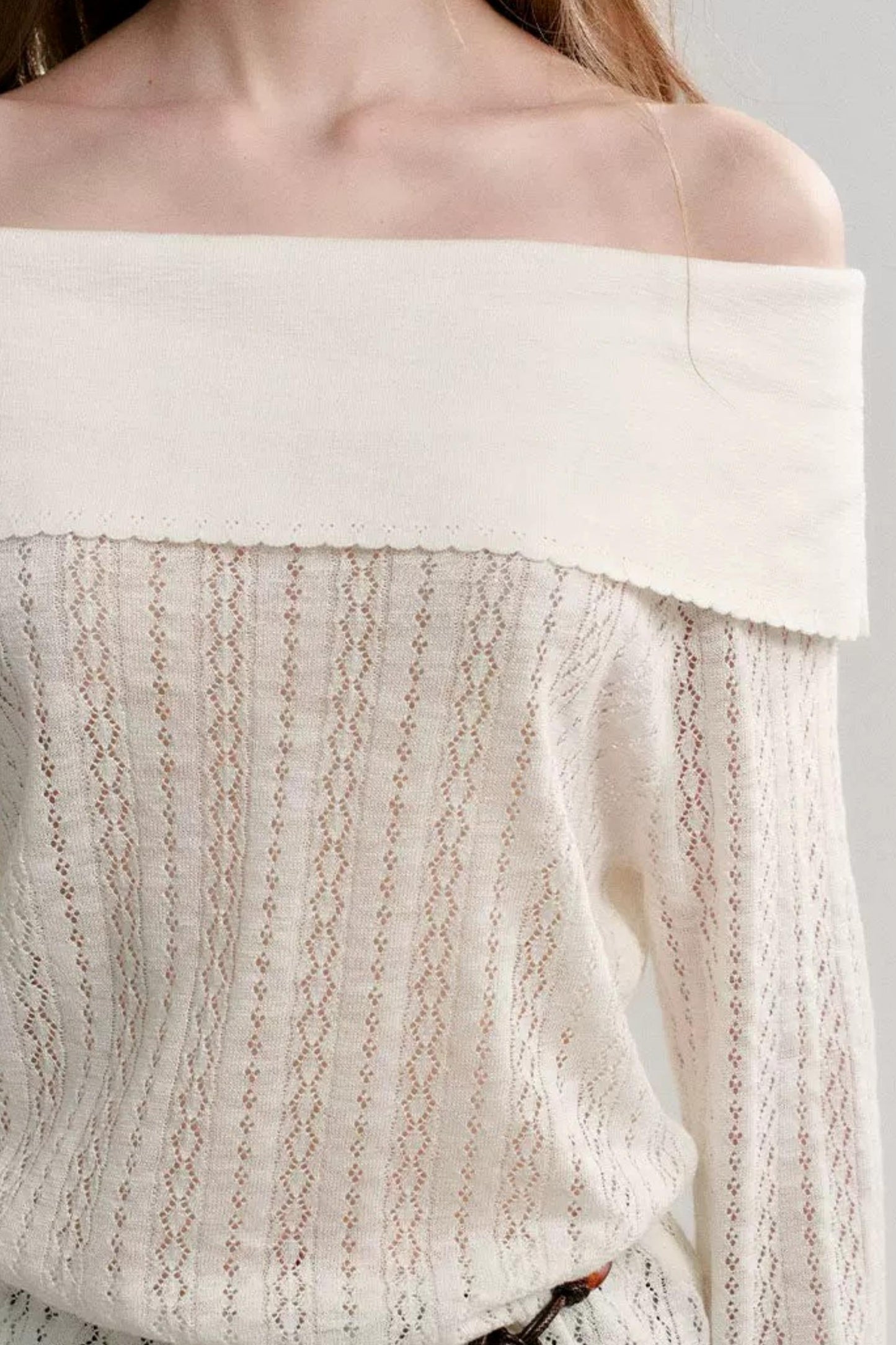 Ensemble deux-pièces asymétrique en maille
