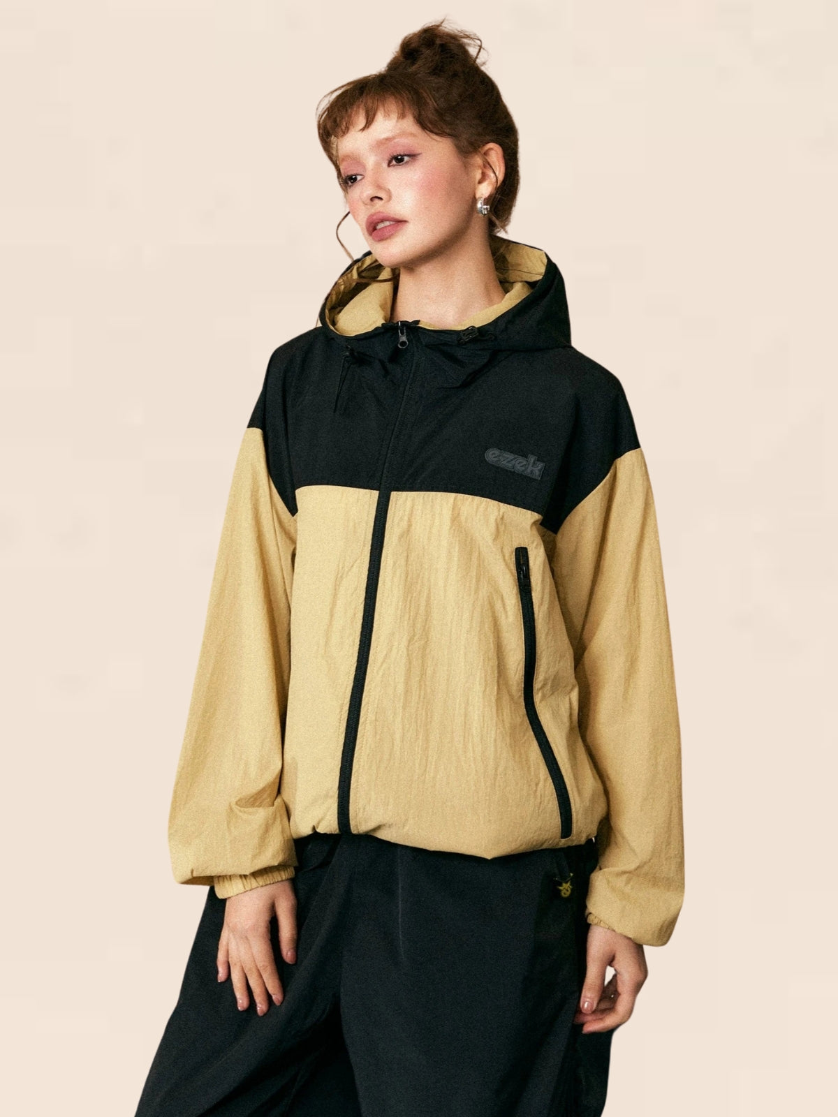 Stand-Up Collar Hooded Jacket
