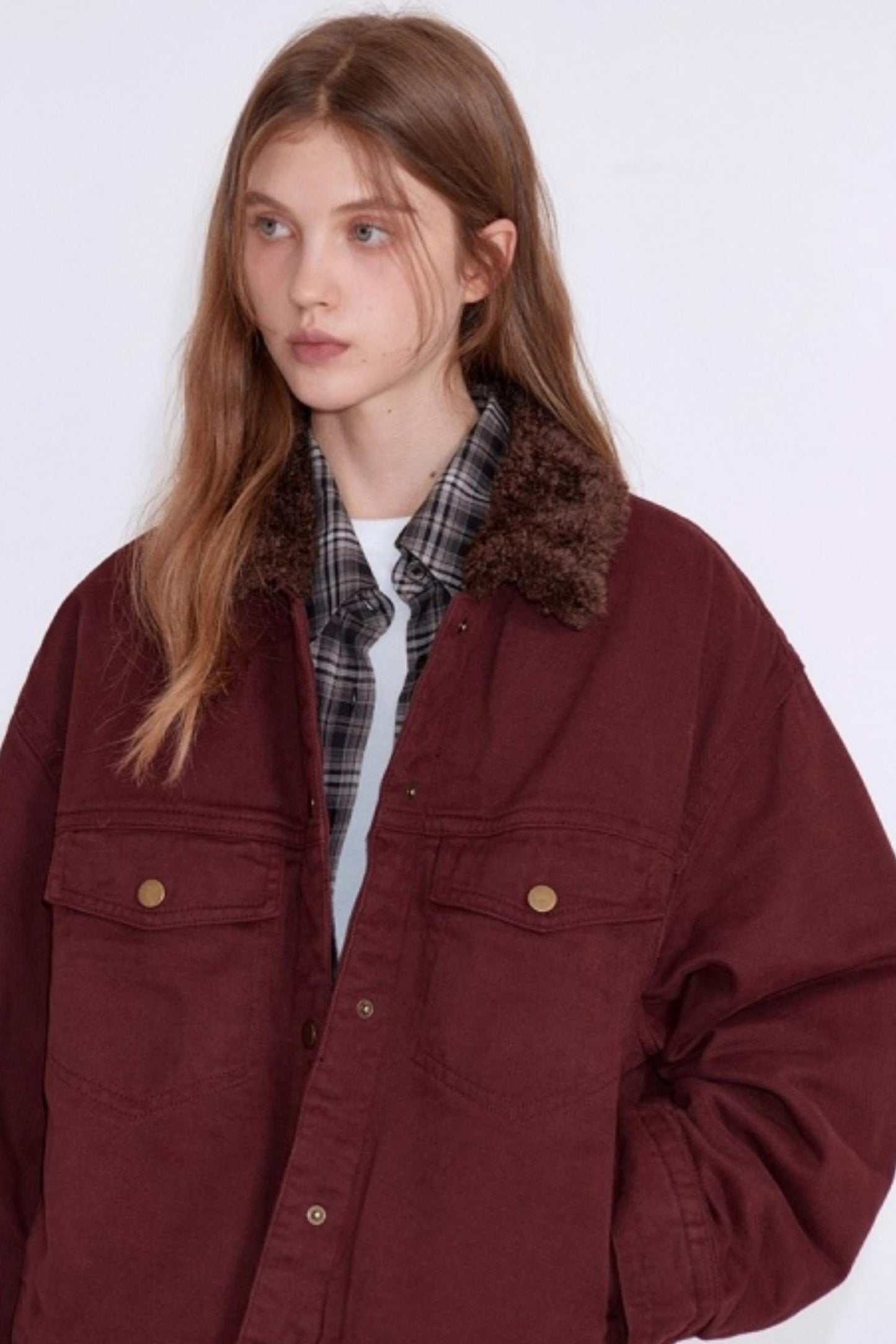 Cherry Vintage Red Cotton Jacket