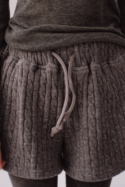 Knitted Twist Winter Skirt Pants