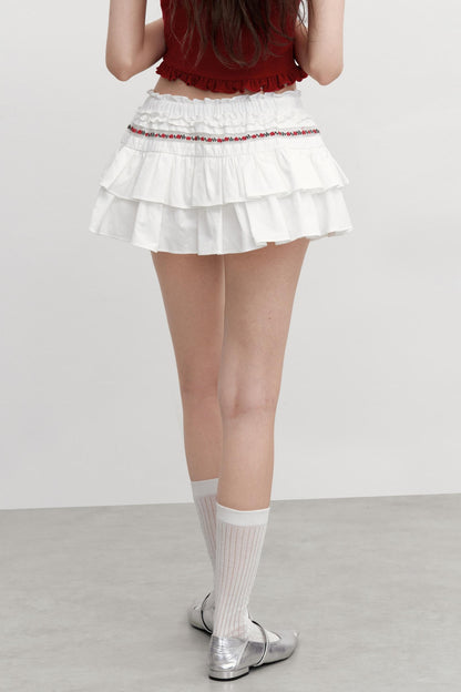 Vintage Embroidered Half Skirt