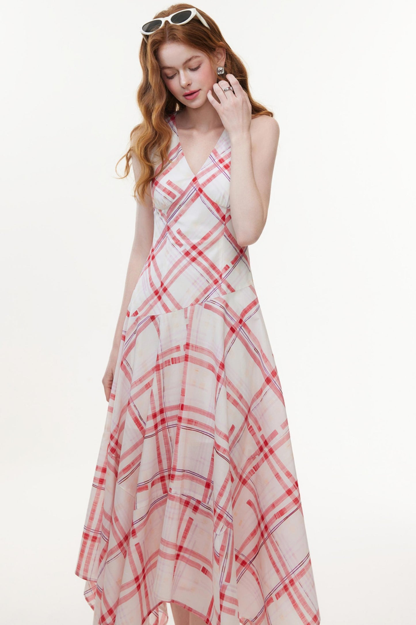 Diamond Pattern A-Line Dress