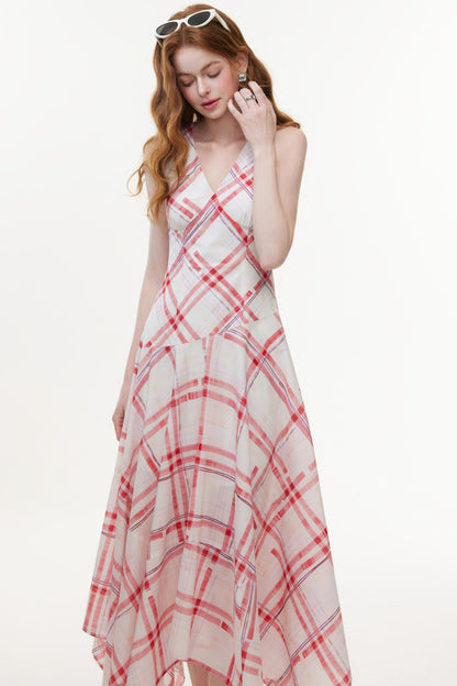 Diamond Pattern A-Line Dress