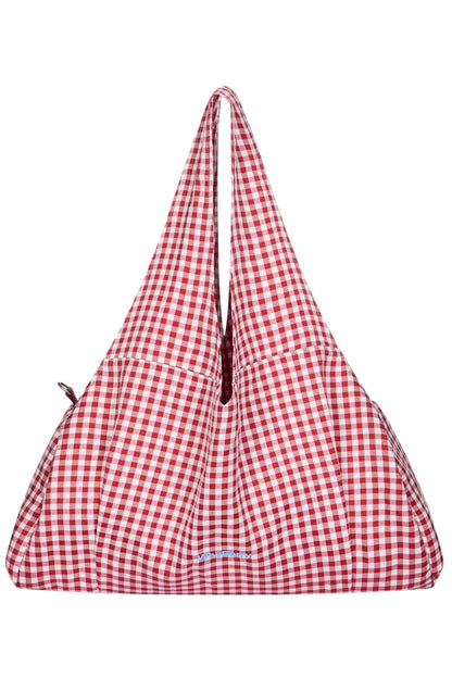 Vintage Strawberry Zipper Tote