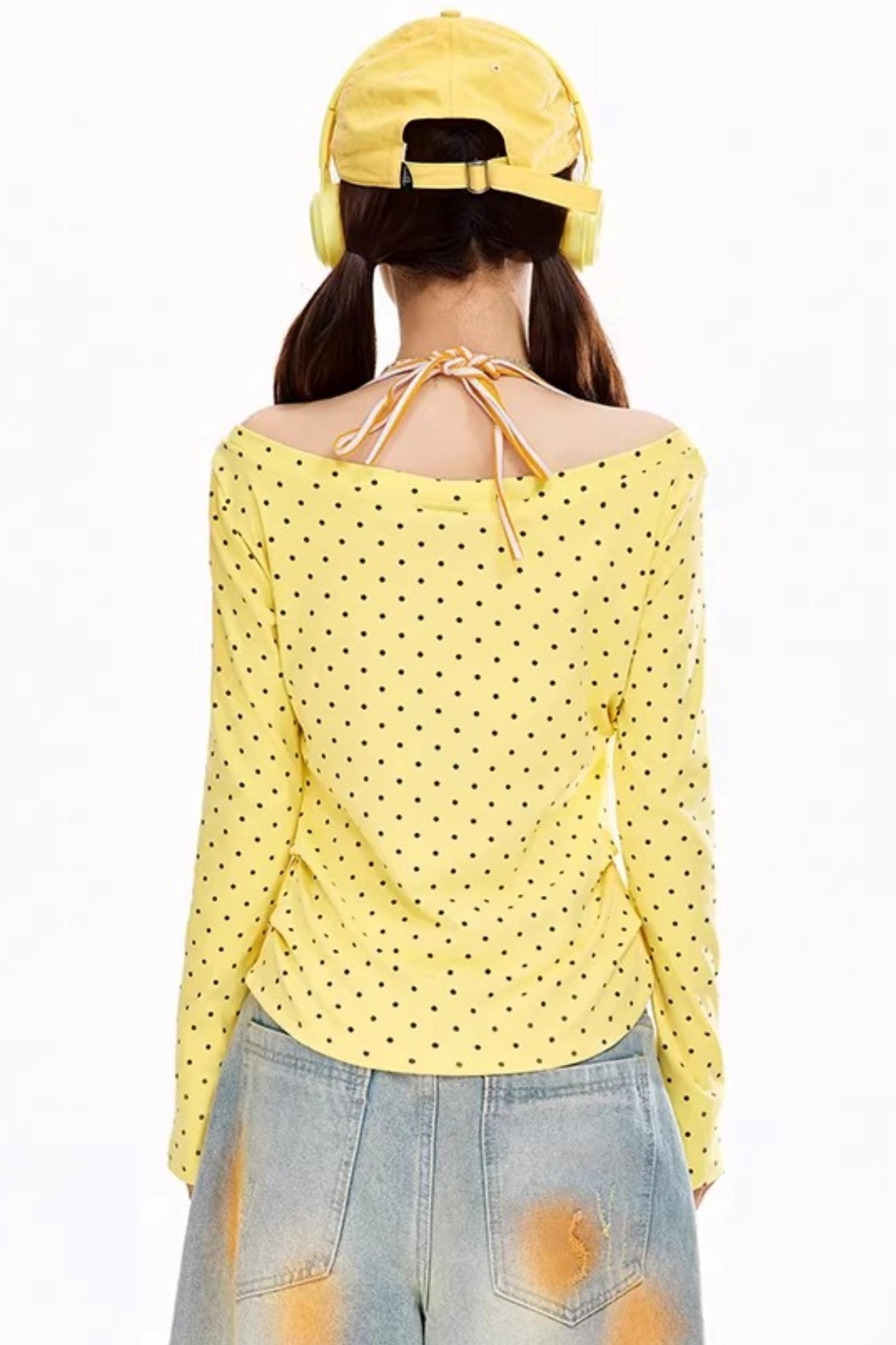 Anime Polka Dot Halter Top