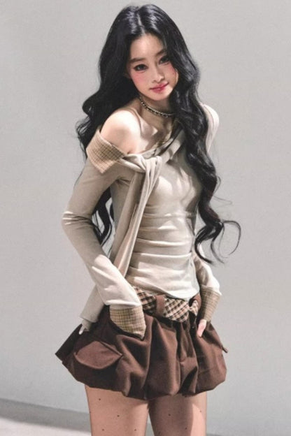 Knit Off-Shoulder Top