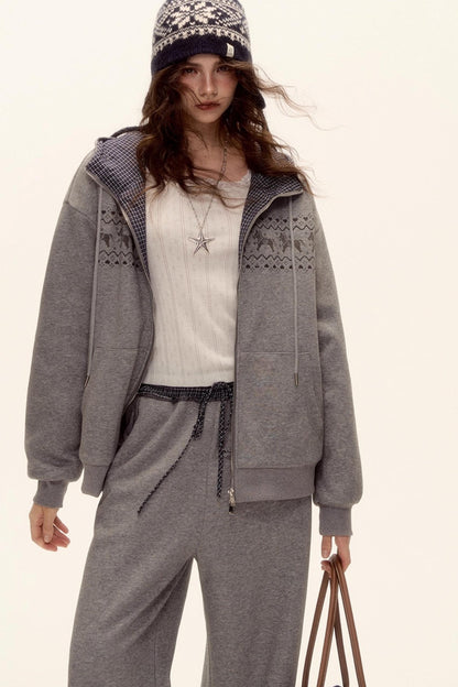 Fair Isle Quilted Jacket Set-Up