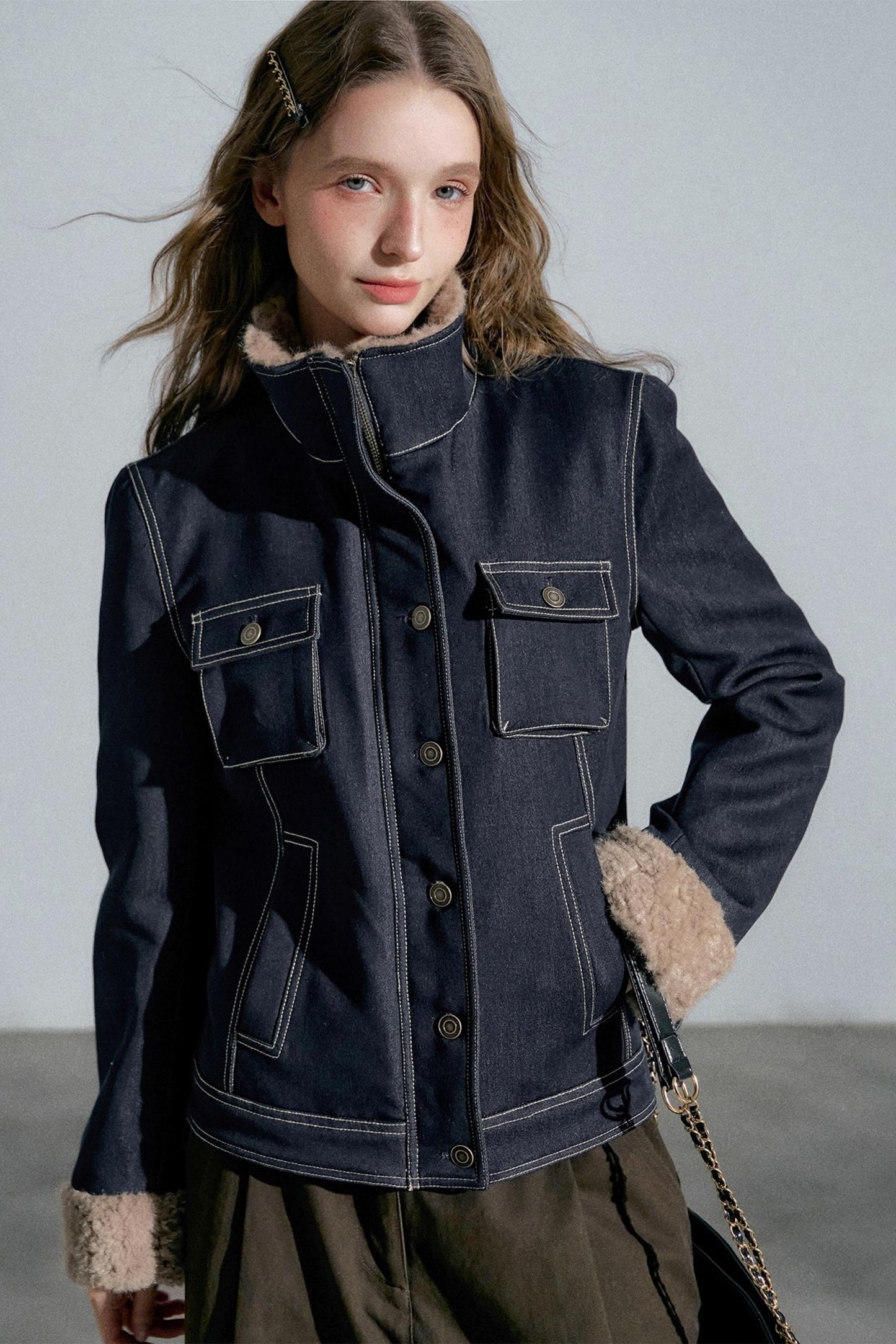 Empire Lapel Denim Jacket