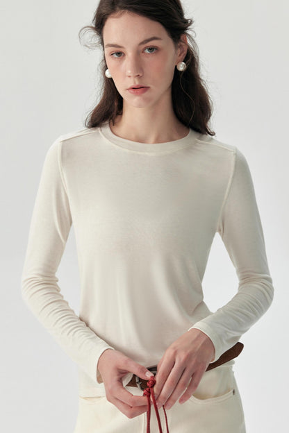 Ultra-thin Long-Sleeved Wool Base Jacket