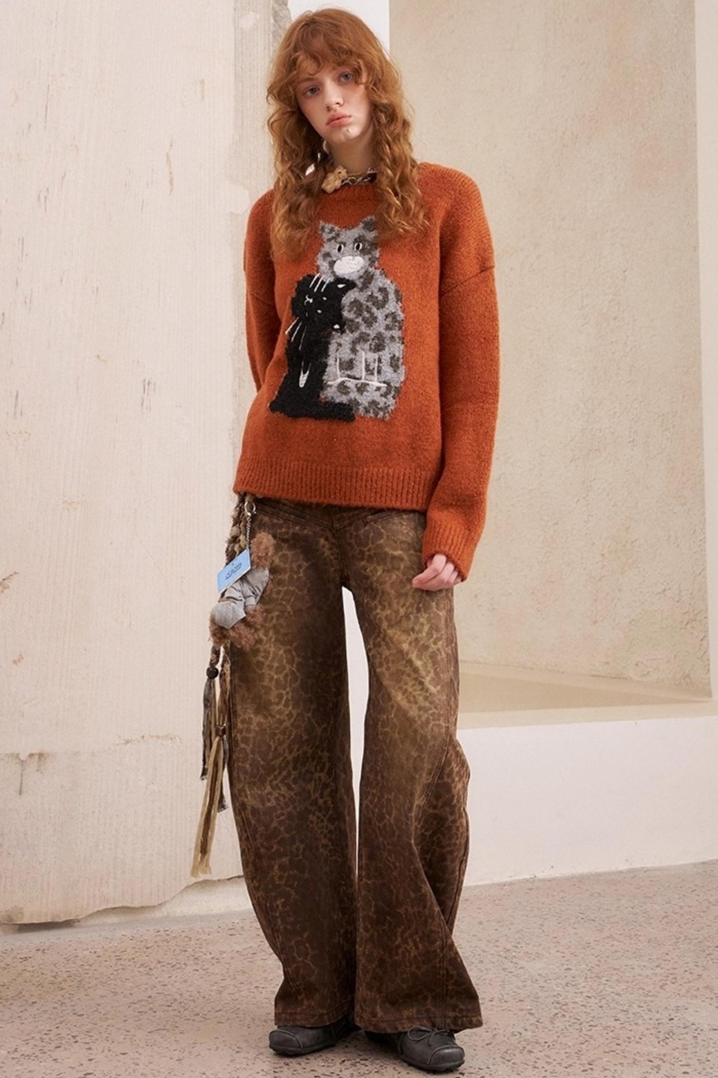 Leopard Crew Neck Sweater