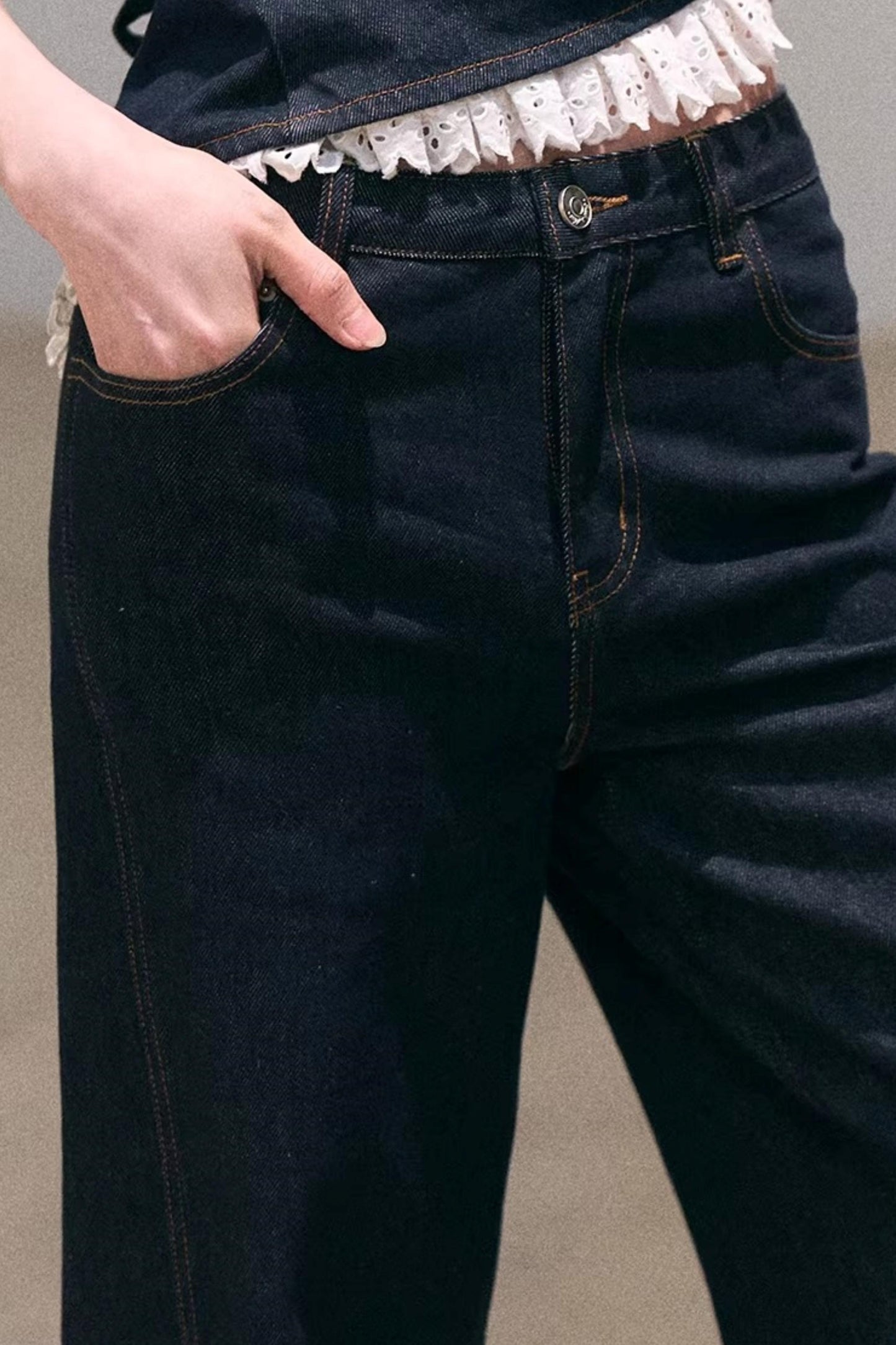 Sun-Kissed Floral Denim Pants Set-Up