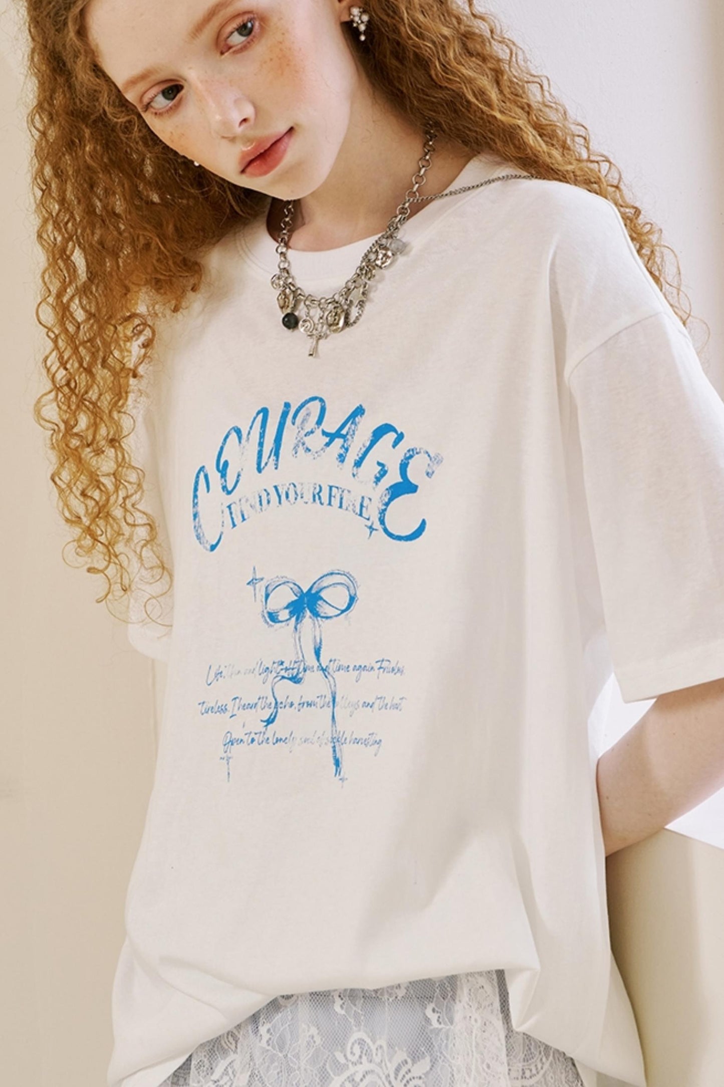 Vintage Bow Print Tee