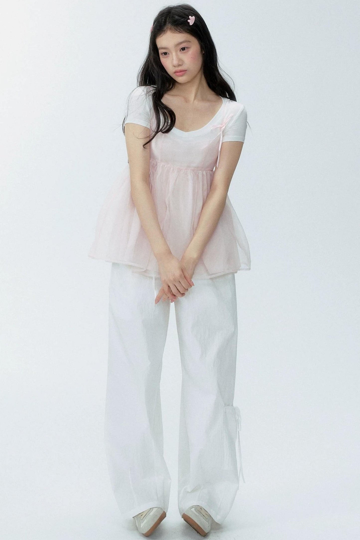 Organza Layered Overlay Dress Set-Up