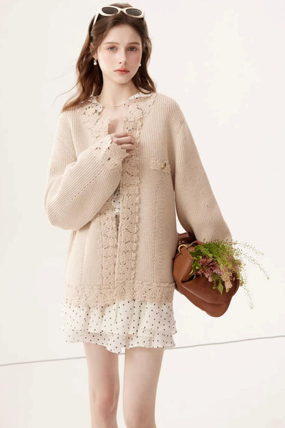 Vintage Embroidered Wool Cardigan