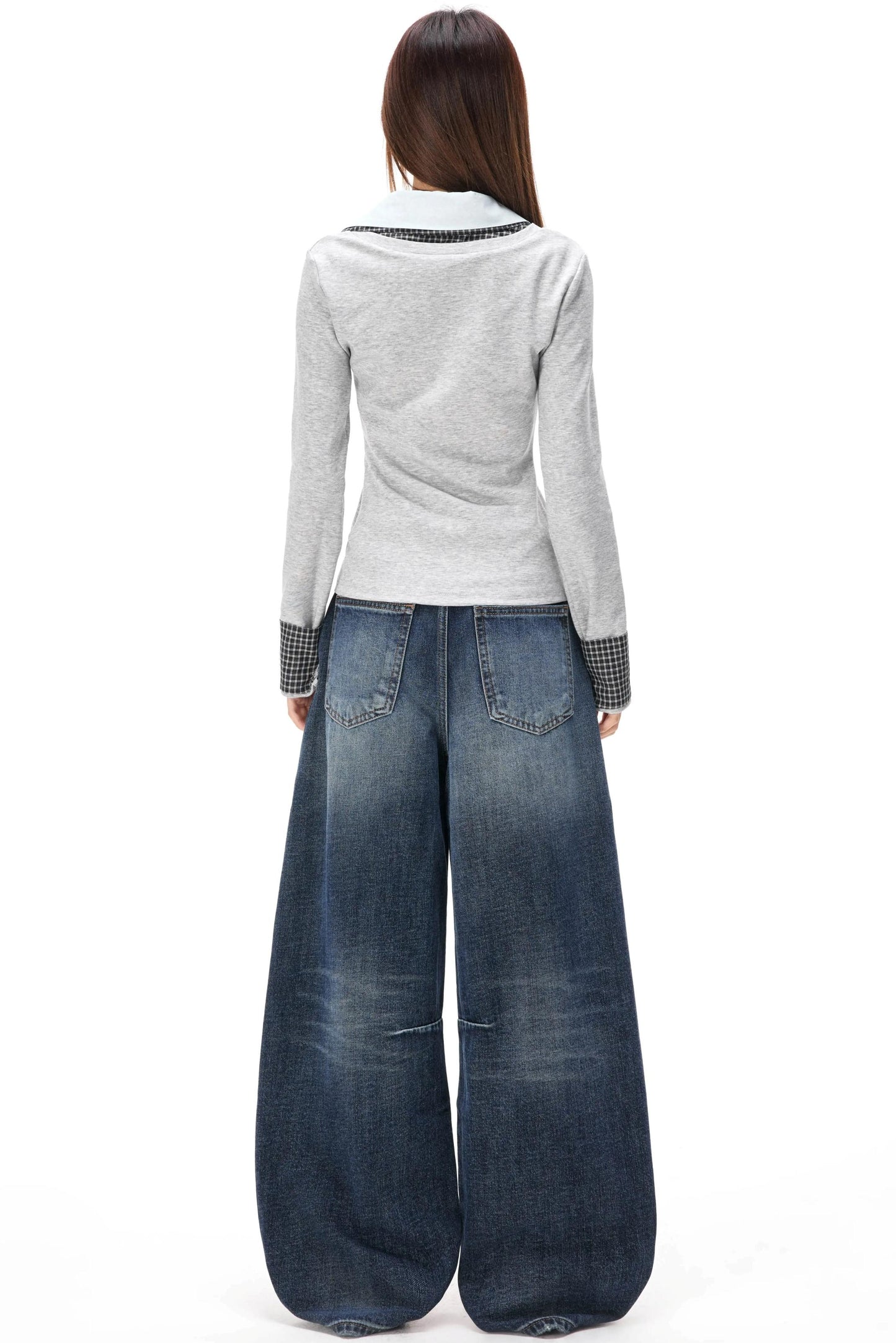 Retro Strick-Lagenlook-Top