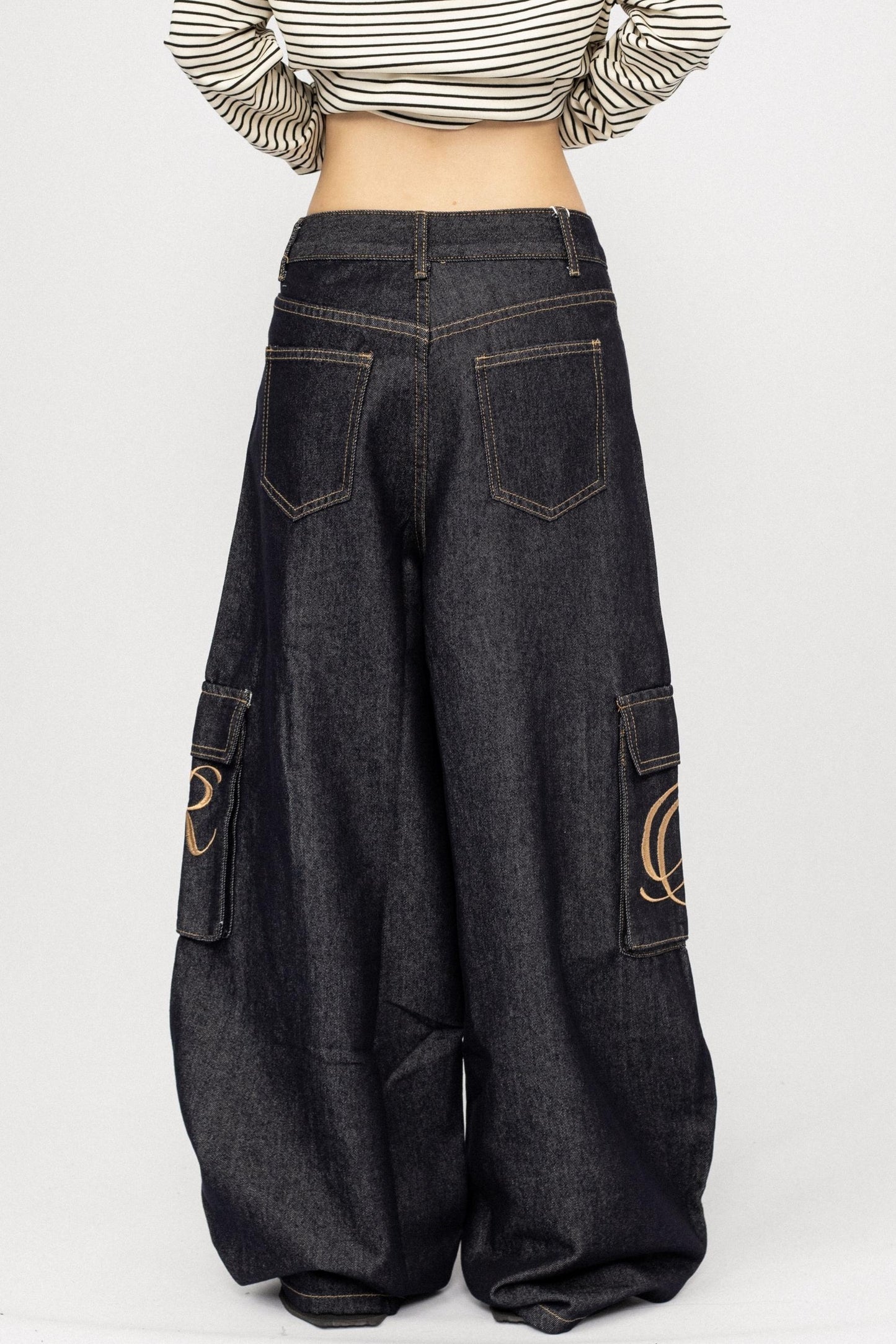 Autumn Winter Wide-leg Scimitar Pants