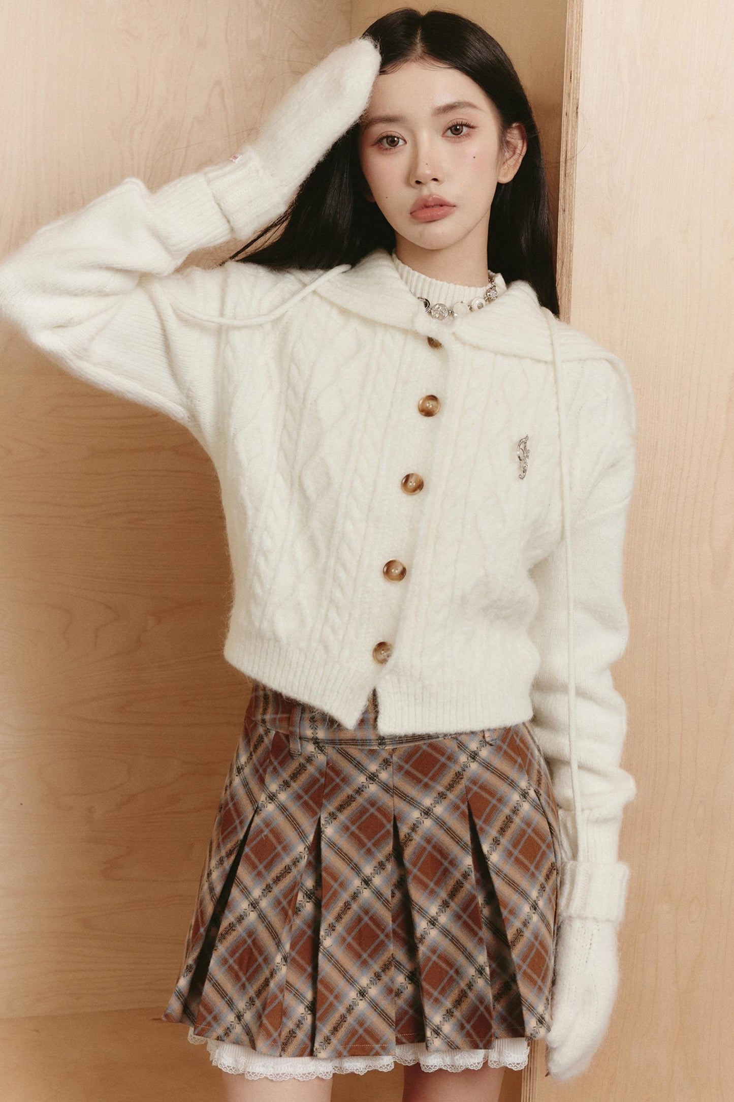 Lazy Korean Preppy Knit Sweater