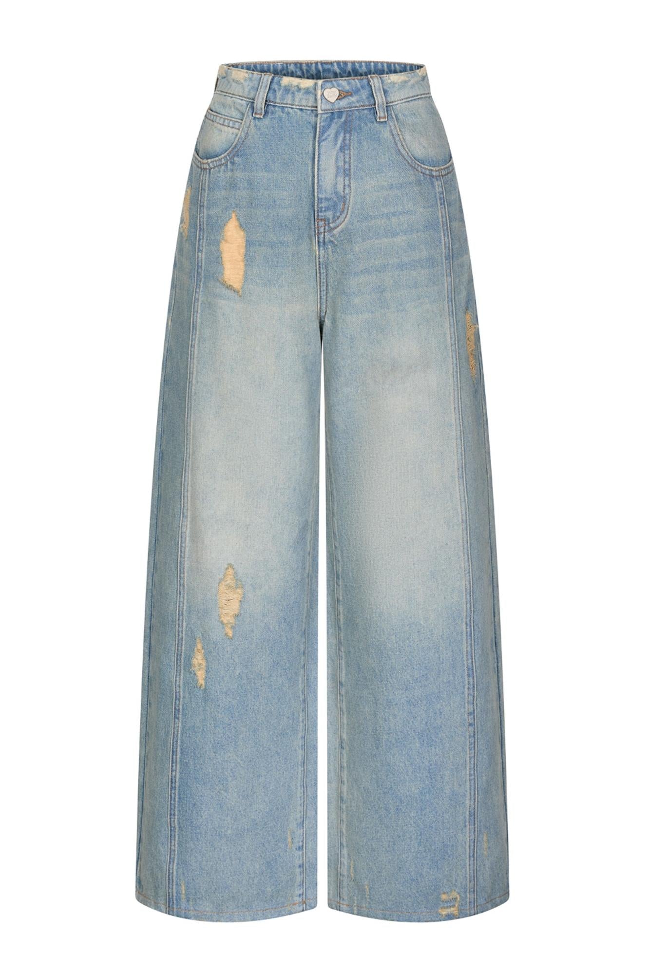 Memory Fragments Straight Jeans