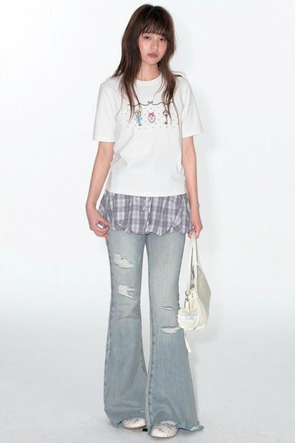 Summer Shoulder Fit Top