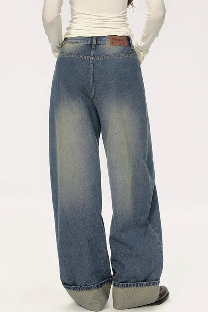 High-Waisted Wide-Leg Jeans