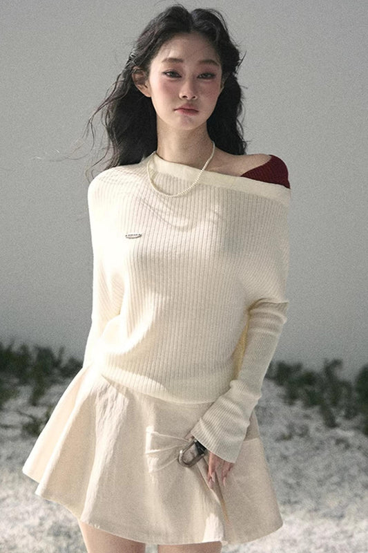 The Ashes Off-Shoulder Knit Top