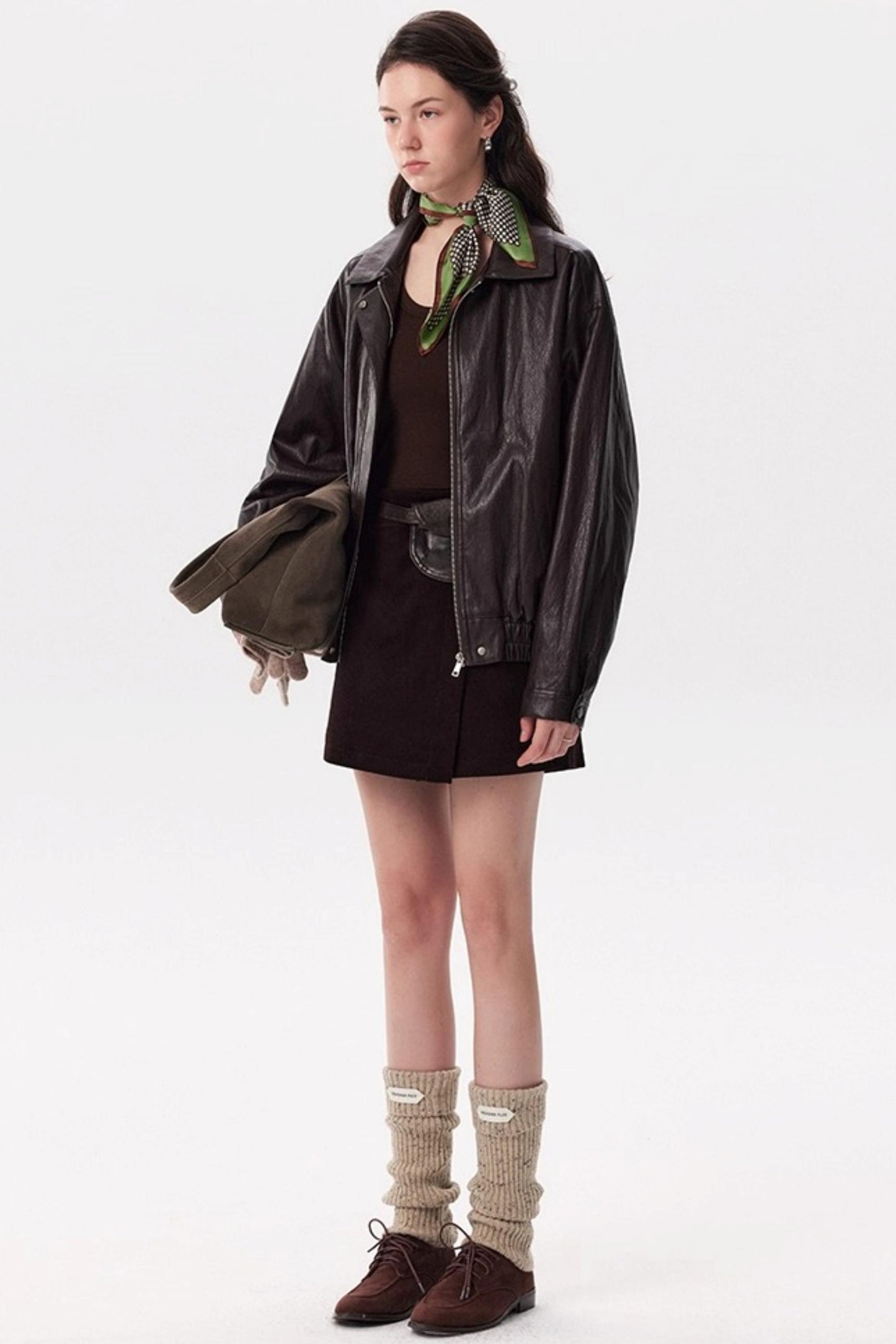 Caramel Wax PU Leather Jacket