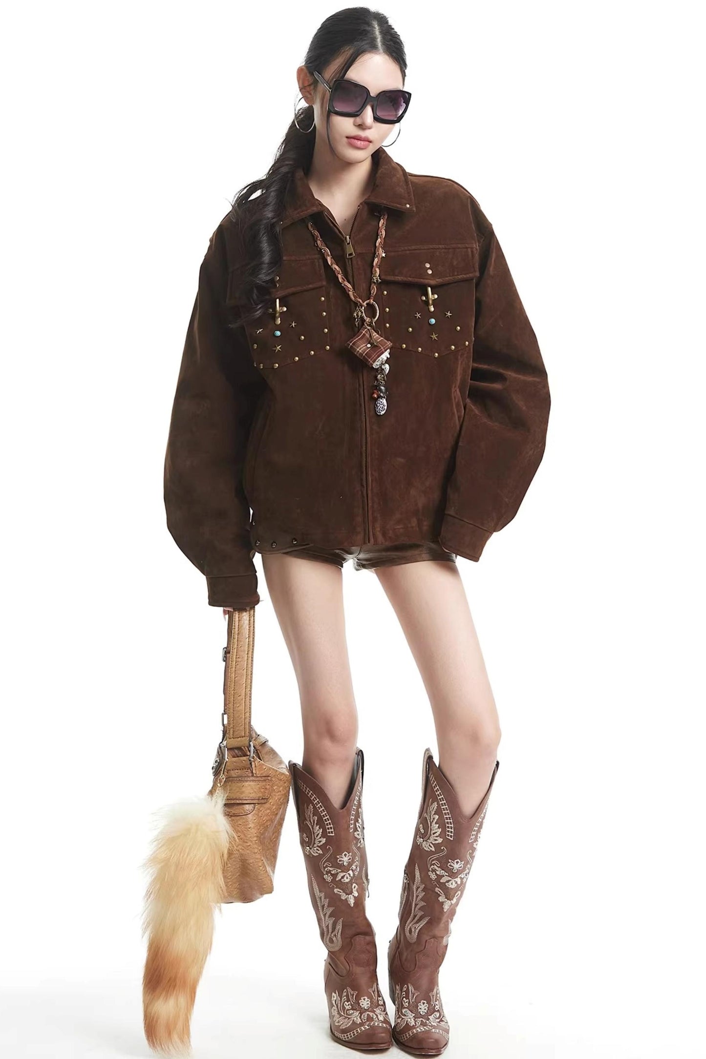 Dark Brown Suede Jacket