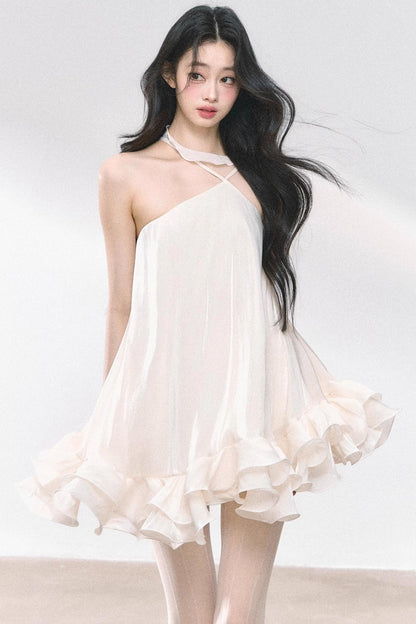 Summer Apricot Elegance Dress